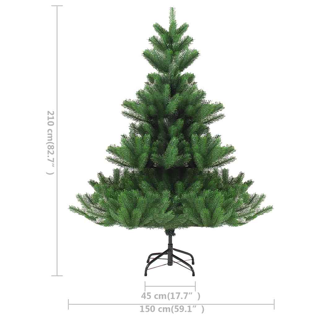 Umjetno drvce kavkaška jela LED s kuglicama zeleno 210 cm