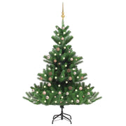 Umjetno drvce kavkaška jela LED s kuglicama zeleno 180 cm