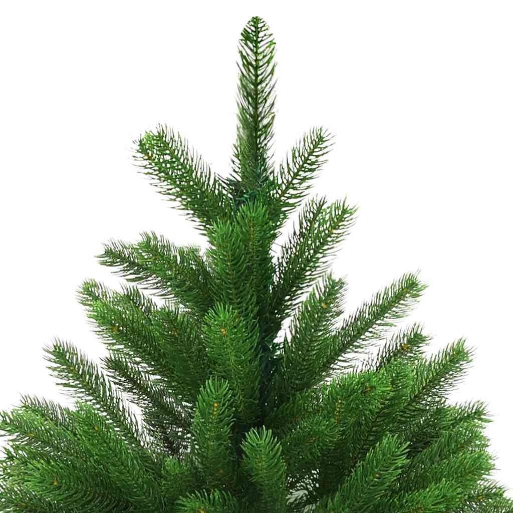 Umjetno osvijetljeno božićno drvce s kuglicama 120 cm zeleno