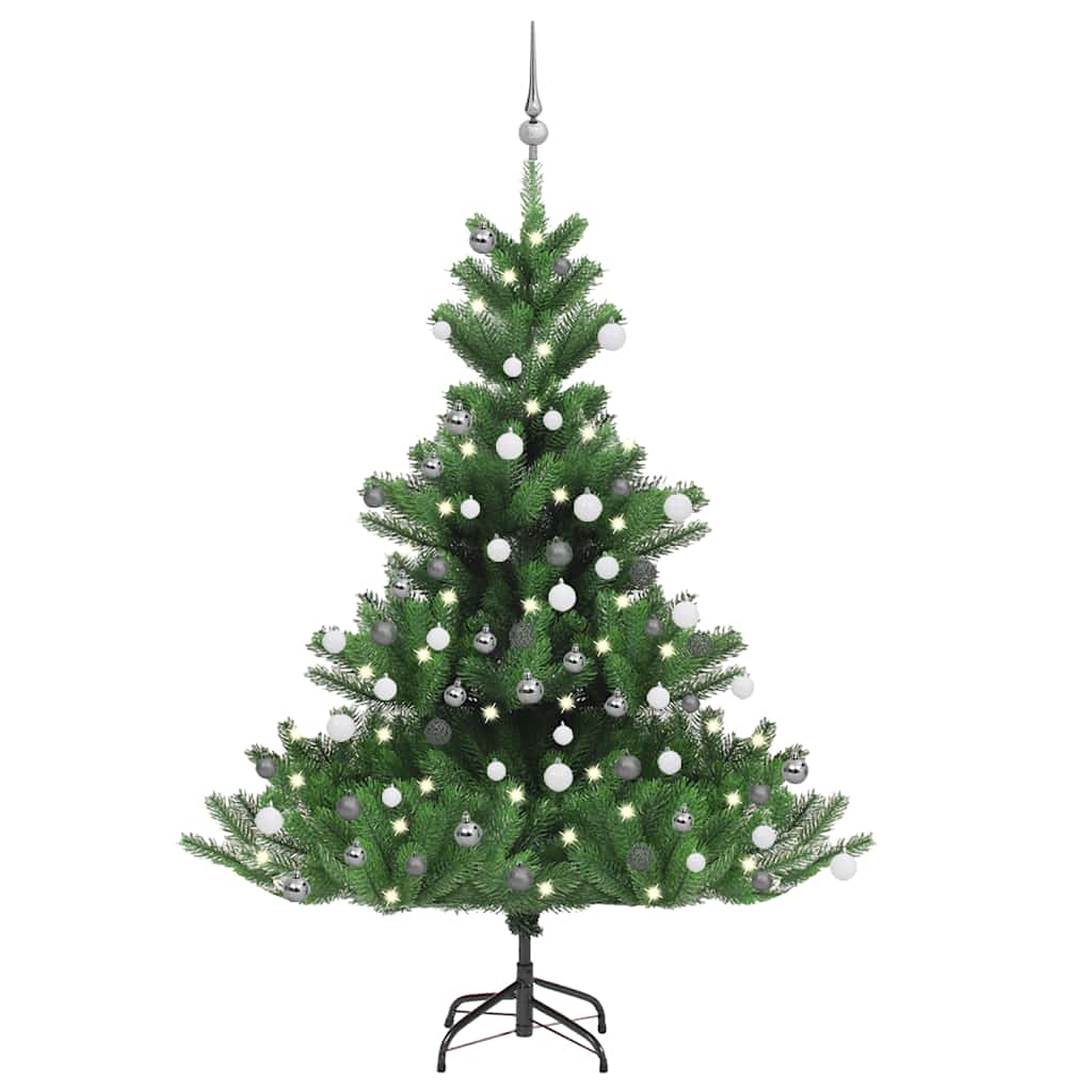 Umjetno drvce kavkaška jela LED s kuglicama zeleno 150 cm