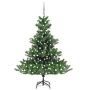 Umjetno drvce kavkaška jela LED s kuglicama zeleno 210 cm