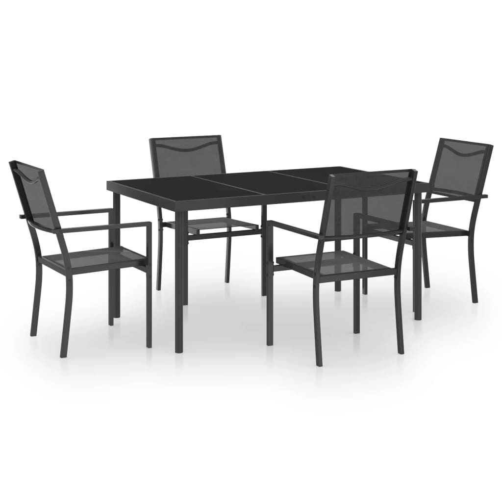 5-dijelni vrtni blagovaonski set čelični