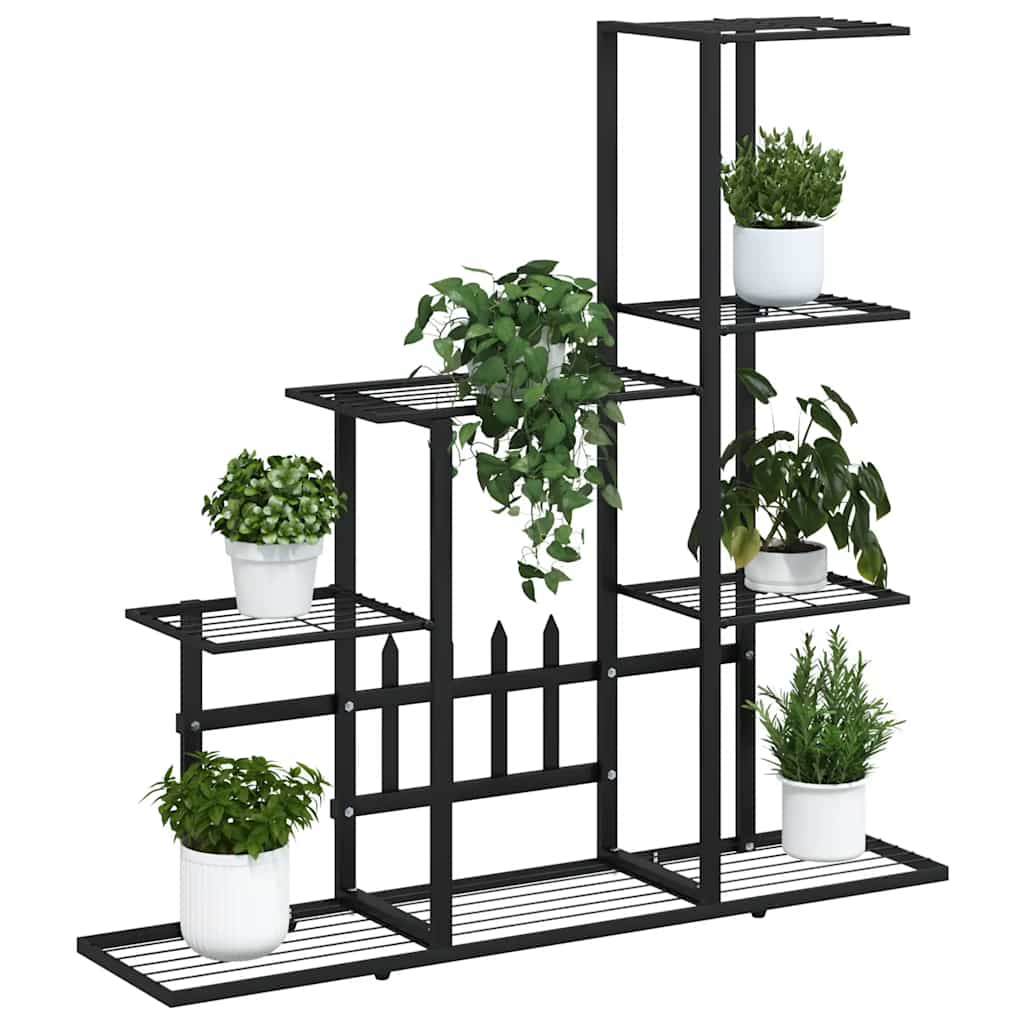 Stalak za cvijeće 94,5 x 25 x 88 cm crni metalni