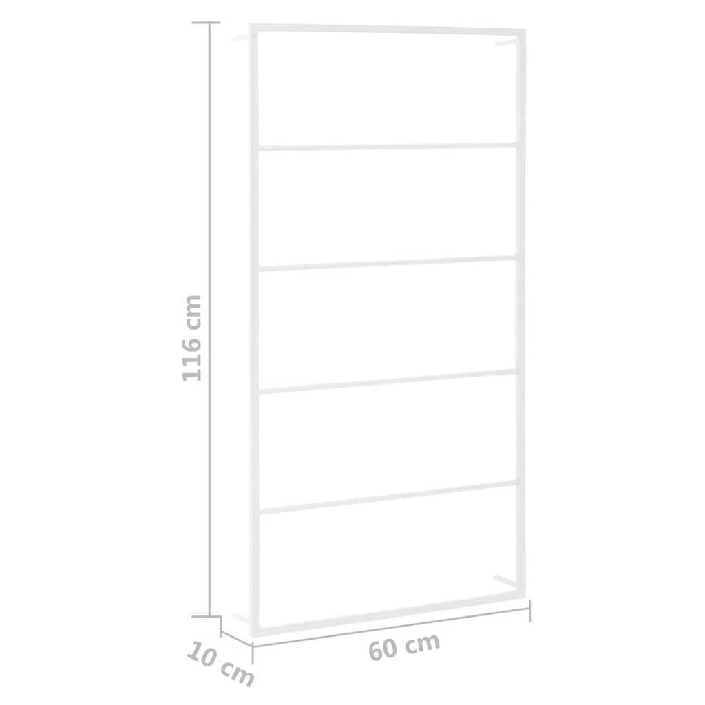 Vješalica za ručnike Bijela 60x10x116 cm Čelik