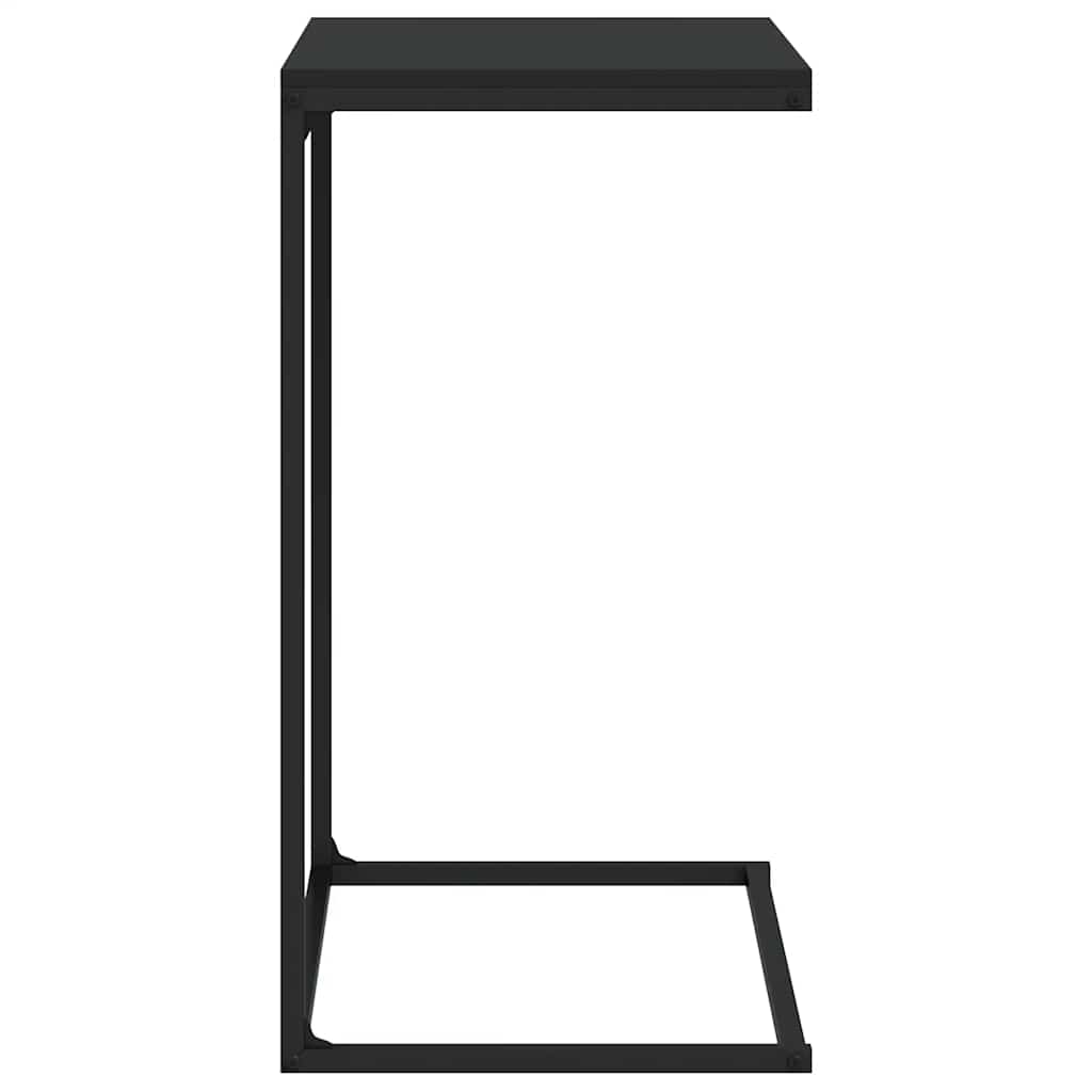 Bočni stolić crni 55 x 35 x 66 cm od konstruiranog drva