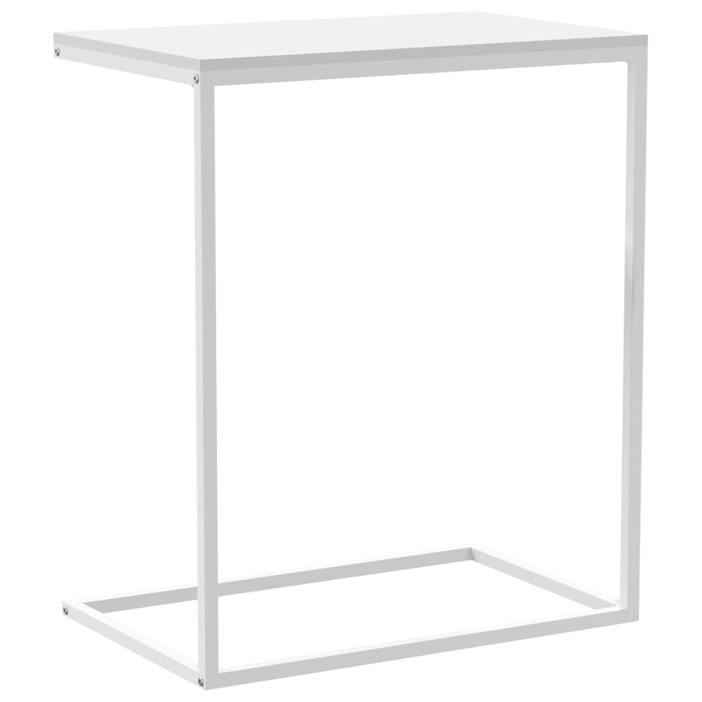 Bočni stolić bijeli 55 x 35 x 66 cm od konstruiranog drva