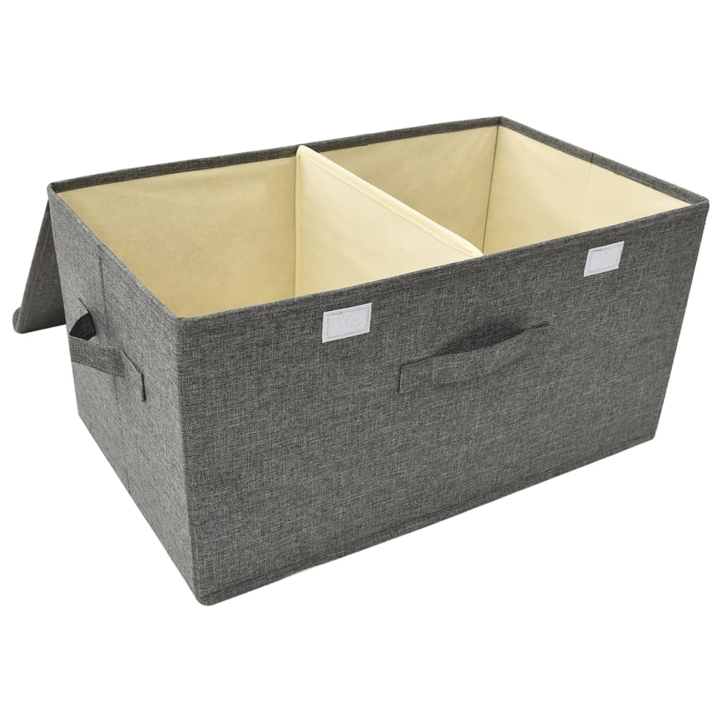 Kutije za pohranu 2 kom od tkanine 50 x 30 x 25 cm antracit