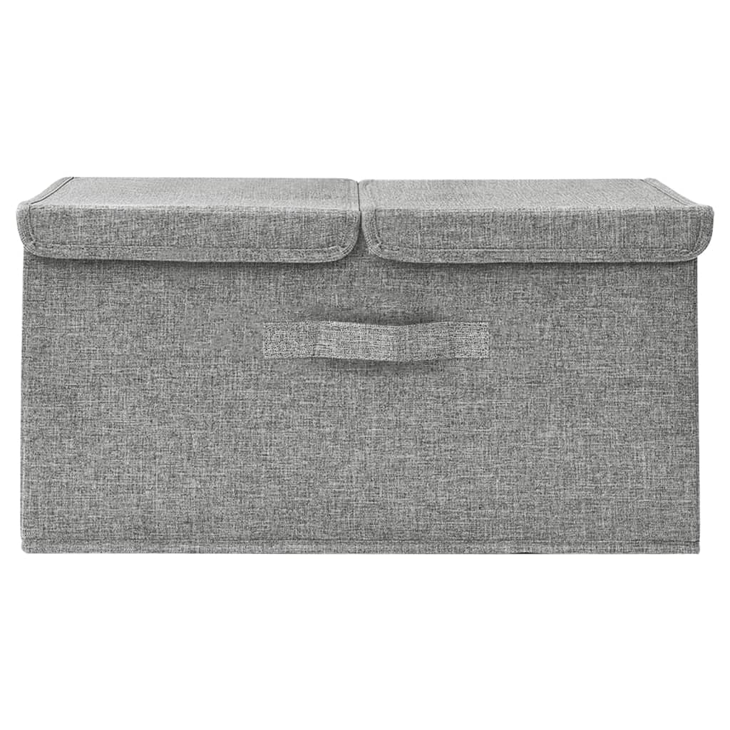Kutija za pohranu od tkanine 50 x 30 x 25 cm siva