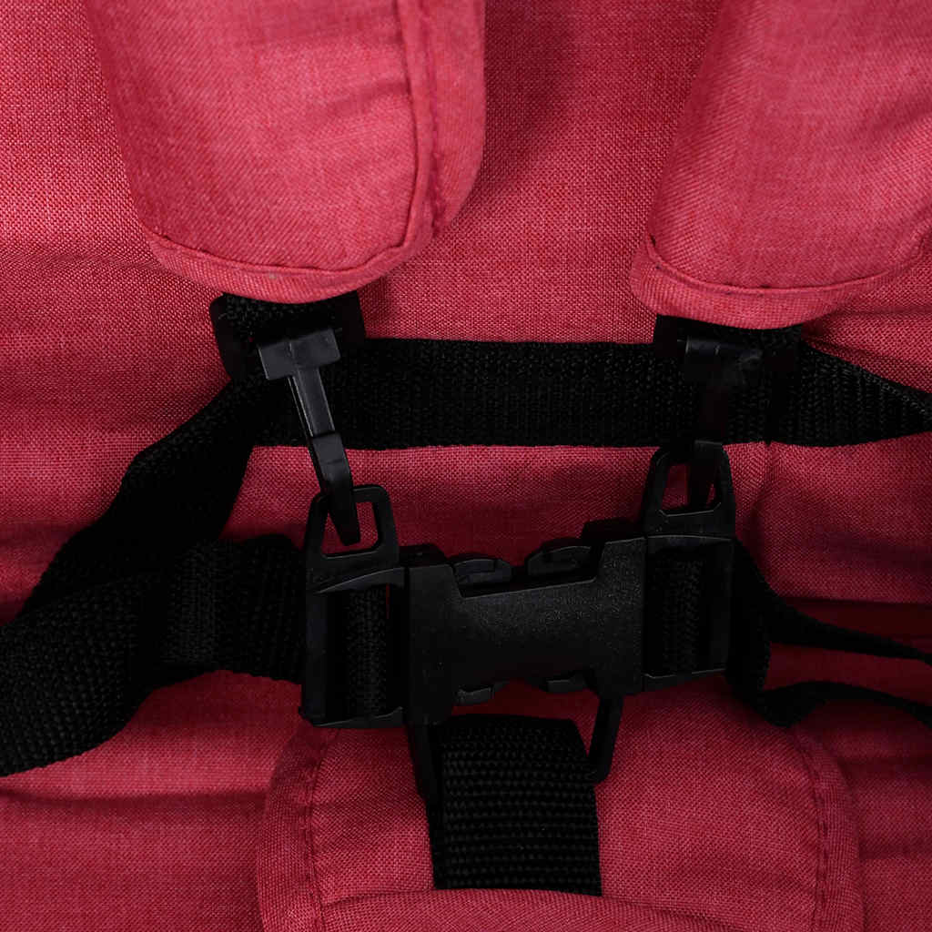 Dječja kolica za blizance crvena čelična