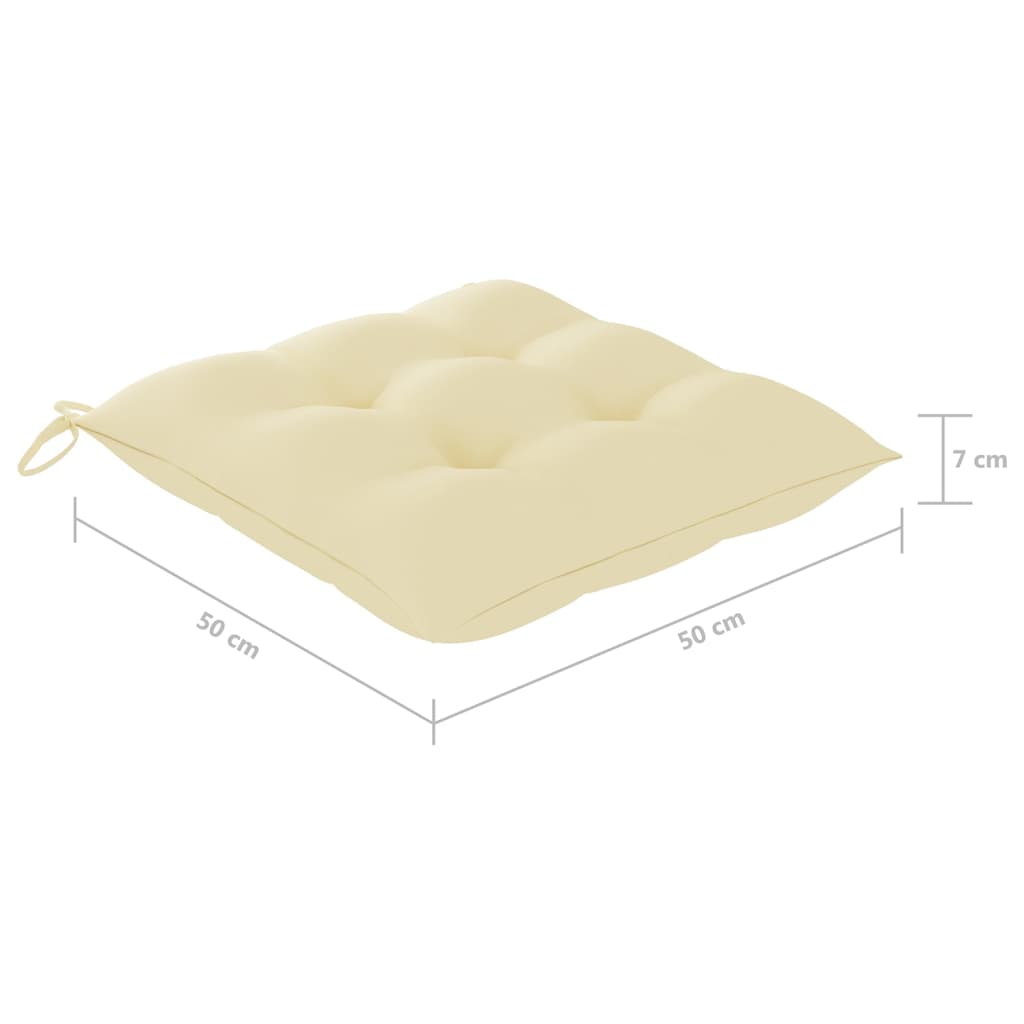 Vrtne stolice s jastucima 6 kom od masivnog bagremovog drva
