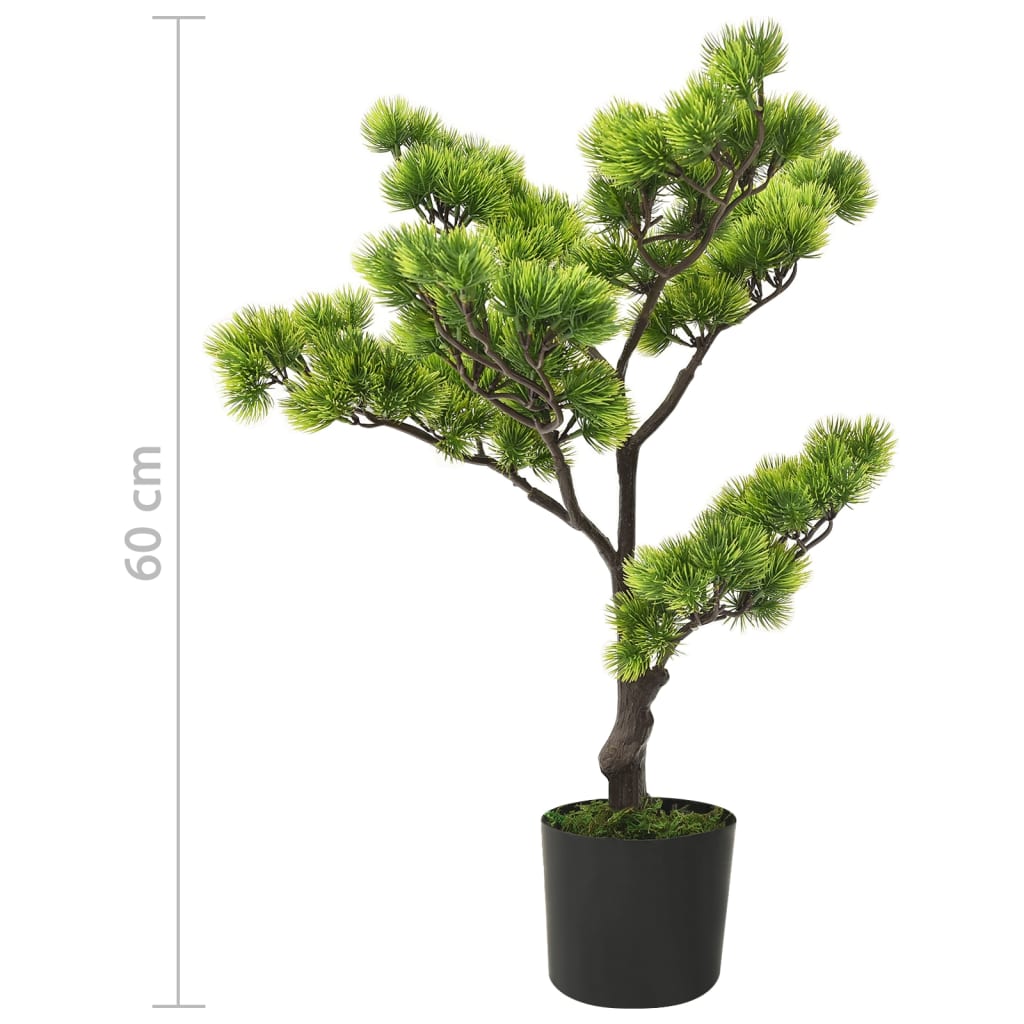 Umjetni bonsai bor s posudom 60 cm zeleni