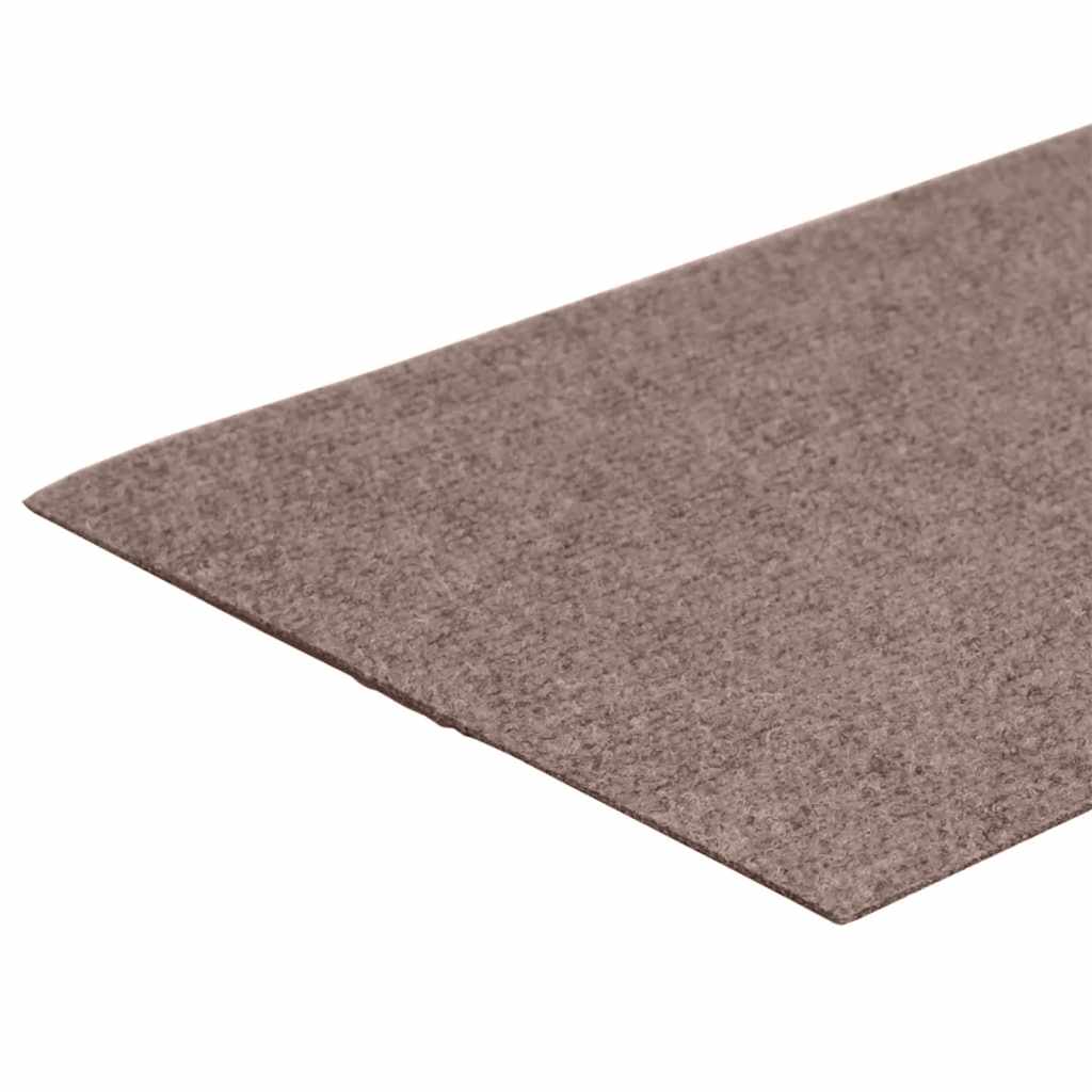 Prostirke za stepenice samoljepljive 15 kom 60x25 cm svijetlosmeđe pravokutne