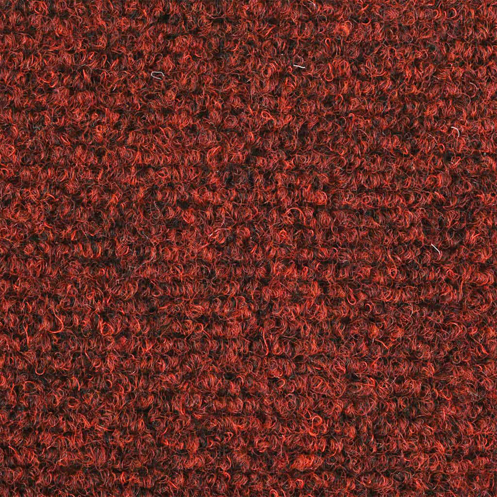 Prostirke za stepenice, samoljepljive, 15 kom 60x25 cm, bordo crvene, pravokutne