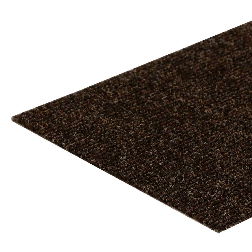 Prostirke za stepenice samoljepljive 15 kom 60x25 cm smeđe pravokutne