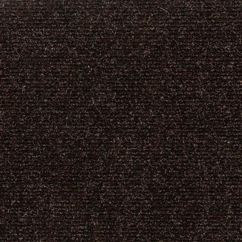 Prostirke za stepenice samoljepljive 15 kom 60x25 cm tamnosmeđe pravokutne