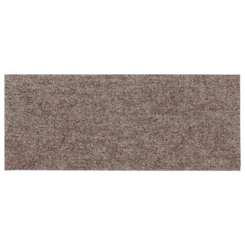 Prostirke za stepenice samoljepljive 15 kom 60x25 cm bež pravokutne