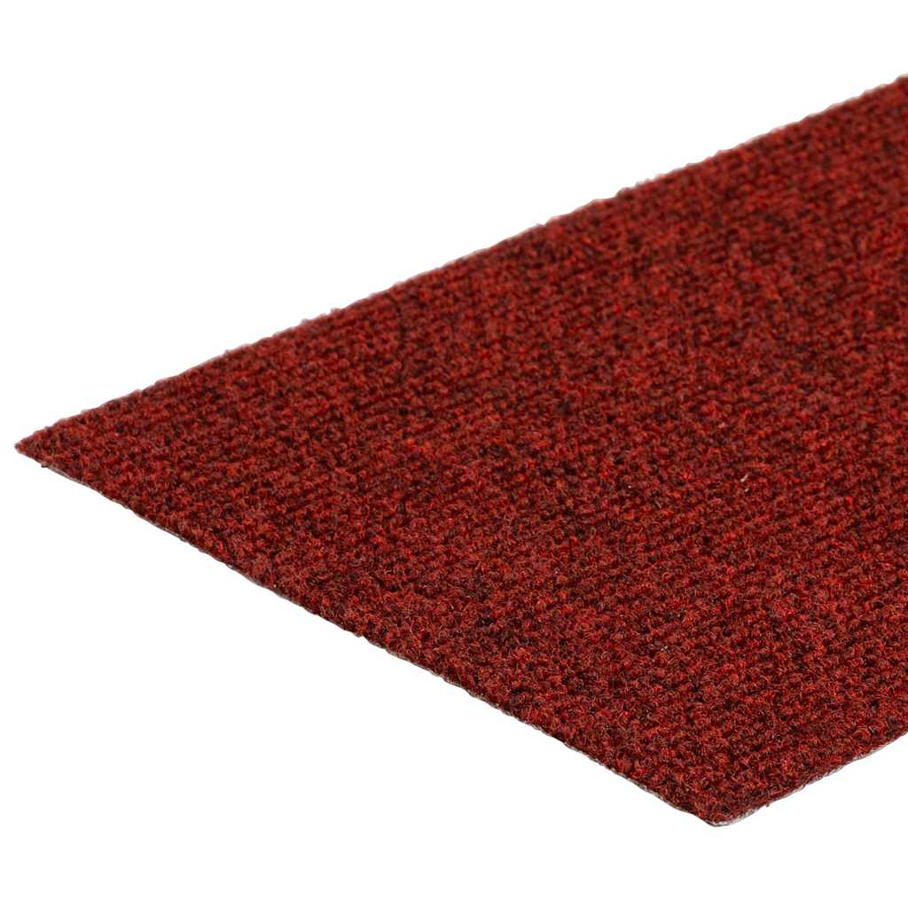 Prostirke za stepenice samoljepljive 15 kom 76x20 cm bordo crvene pravokutne