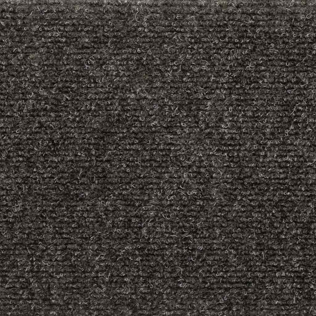 Prostirke za stepenice samoljepljive 15 kom 76x20 cm antracit pravokutne