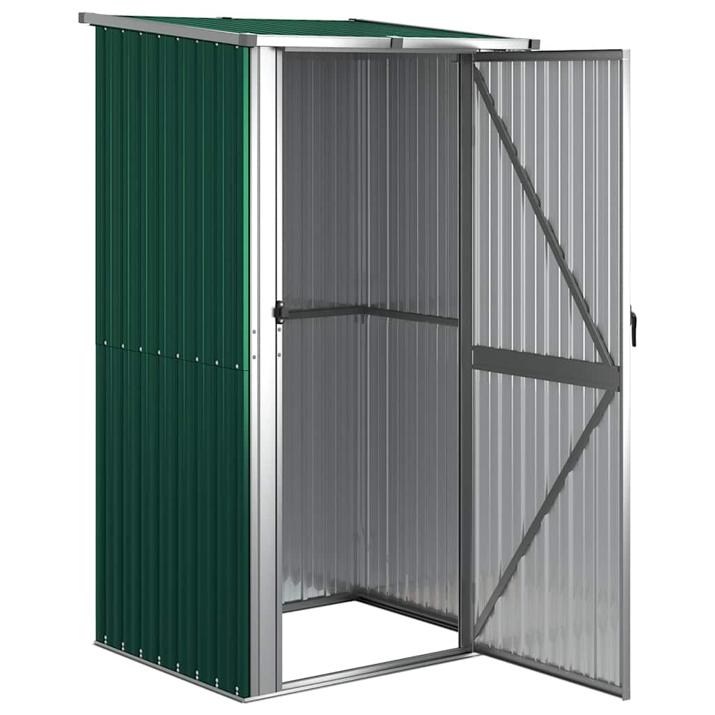 Vrtna kućica zelena 118,5x97x209,5 cm pocinčani čelik