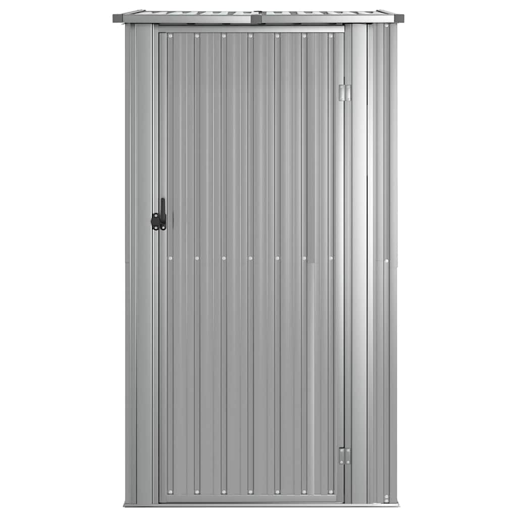Vrtno spremište sivo 118,5 x 97 x 209,5 cm pocinčani čelik