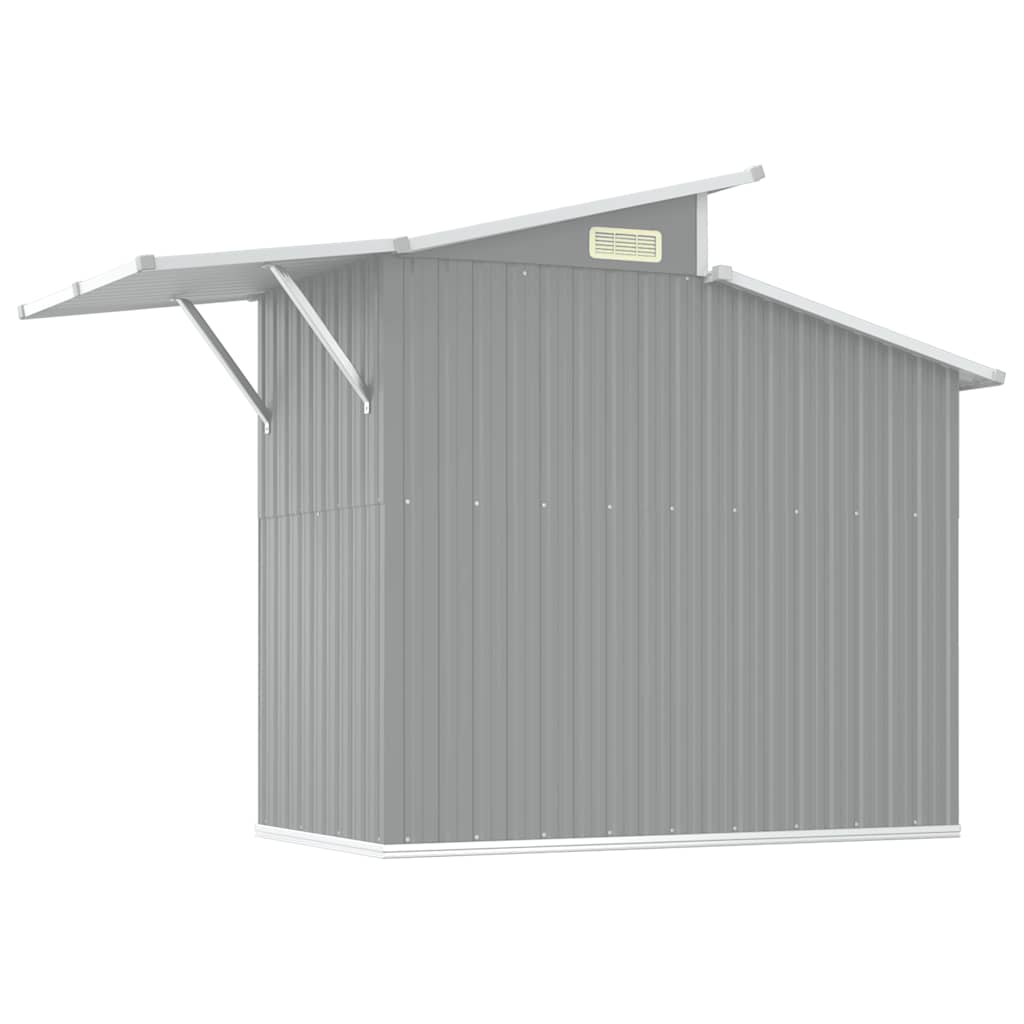 Vrtno spremište sivo 270 x 130 x 208,5 cm od pocinčanog čelika