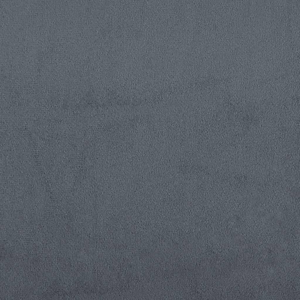 Barski stolac tamnosivi baršunasti