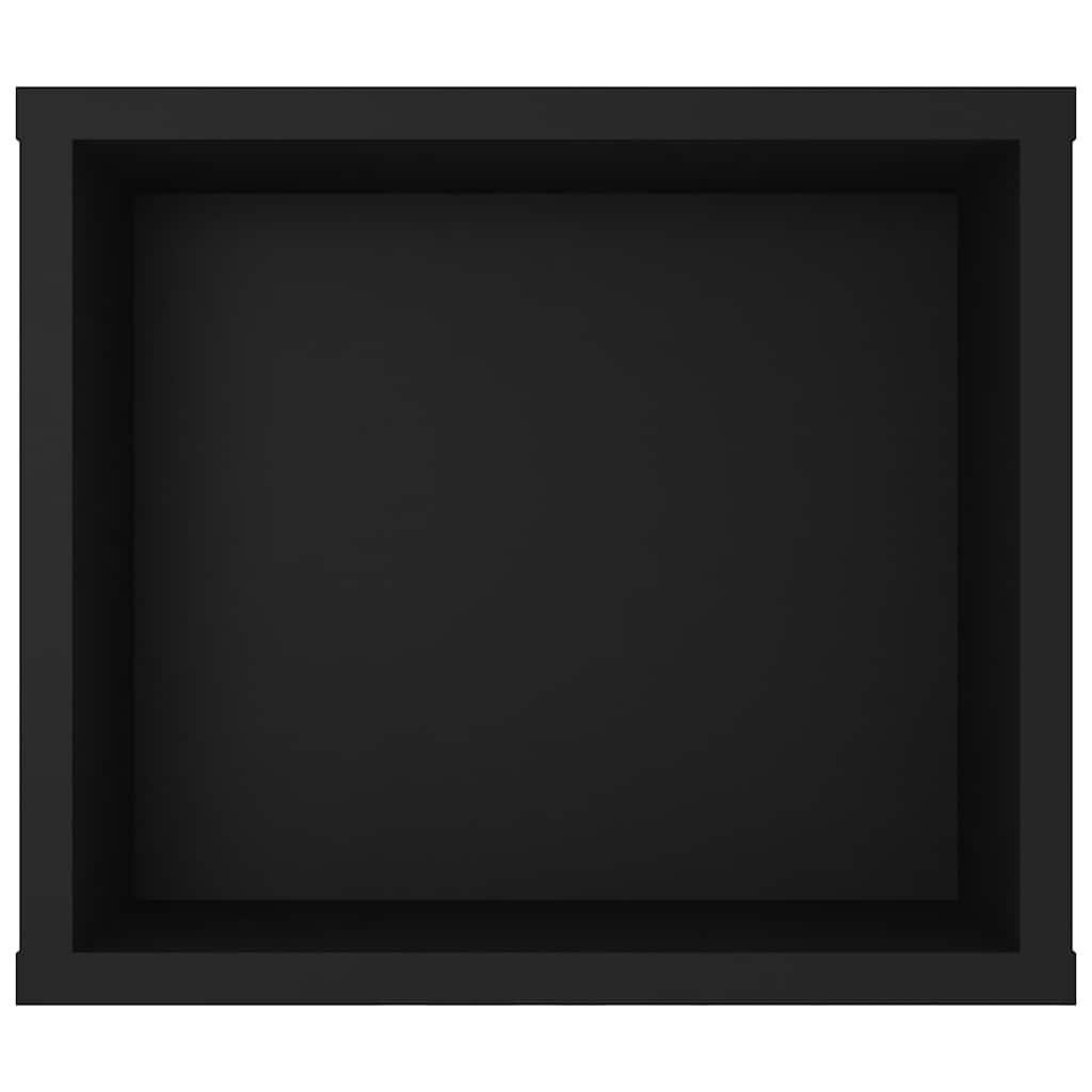 Viseći TV ormarić crni 100 x 30 x 26,5 cm konstruirano drvo