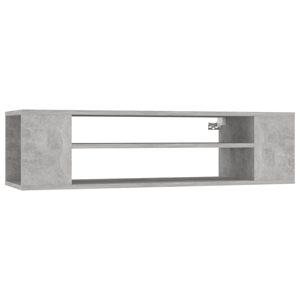 Viseći TV ormarić boja betona 100x30x26,5 cm konstruirano drvo