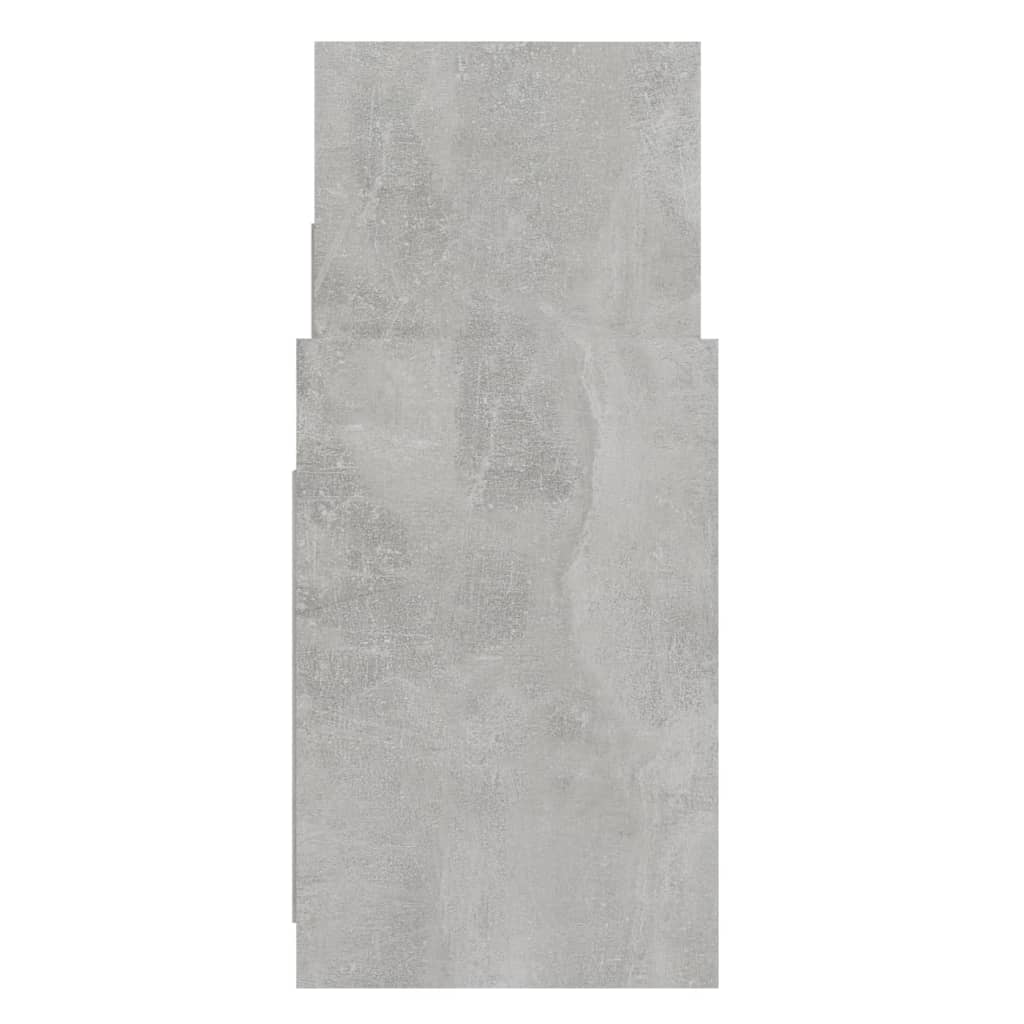 Bočni ormarić siva boja betona 60x26x60 cm konstruirano drvo