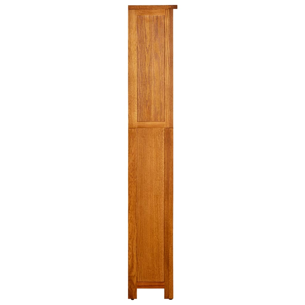Police za knjige s 5 razina 45x22x140 cm od masivne hrastovine