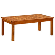 Vrtni stolić za kavu 90 x 50 x 36 cm masivno bagremovo drvo