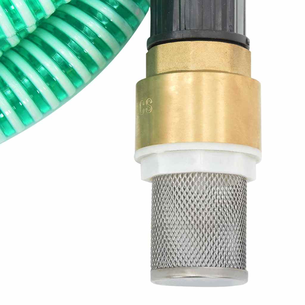 Usisno crijevo s mjedenim priključcima zeleno 1,1 " 5 m PVC