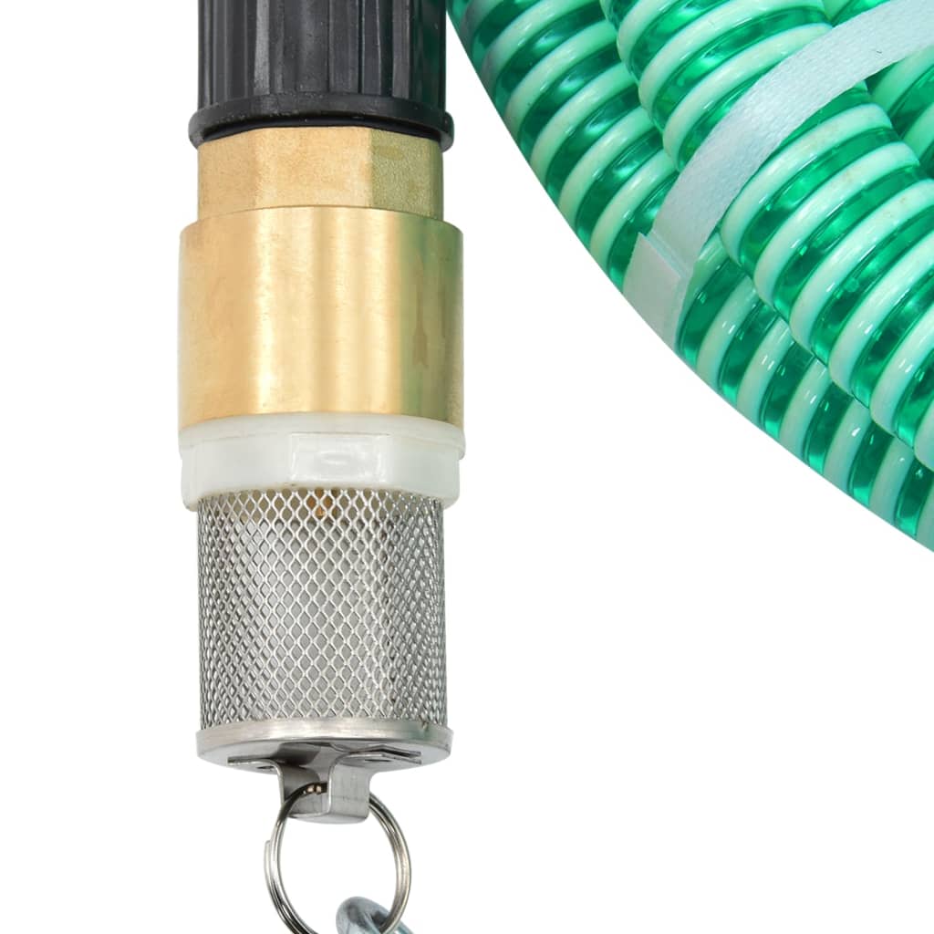 Usisno crijevo s mjedenim priključcima zeleno 1,1 " 20 m PVC