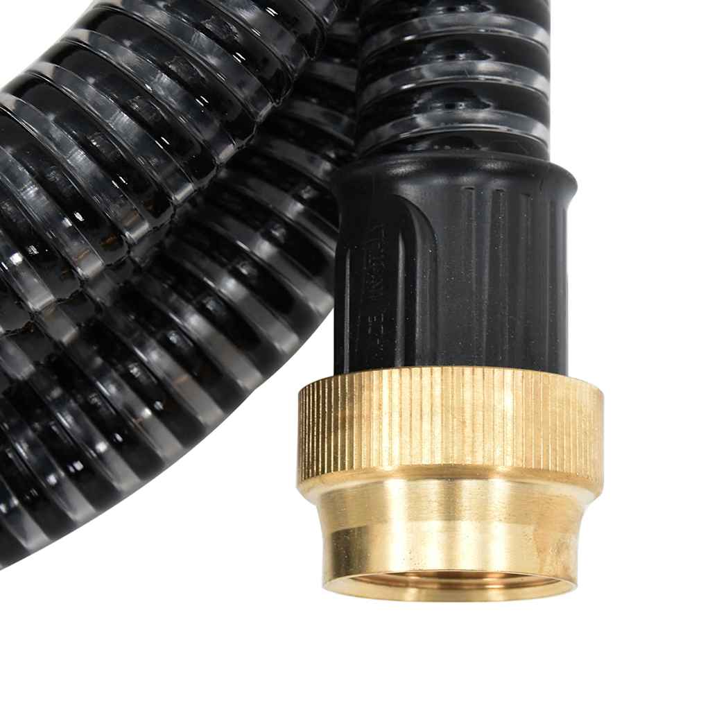 Usisno crijevo s mjedenim priključcima crno 1,1 " 3 m PVC