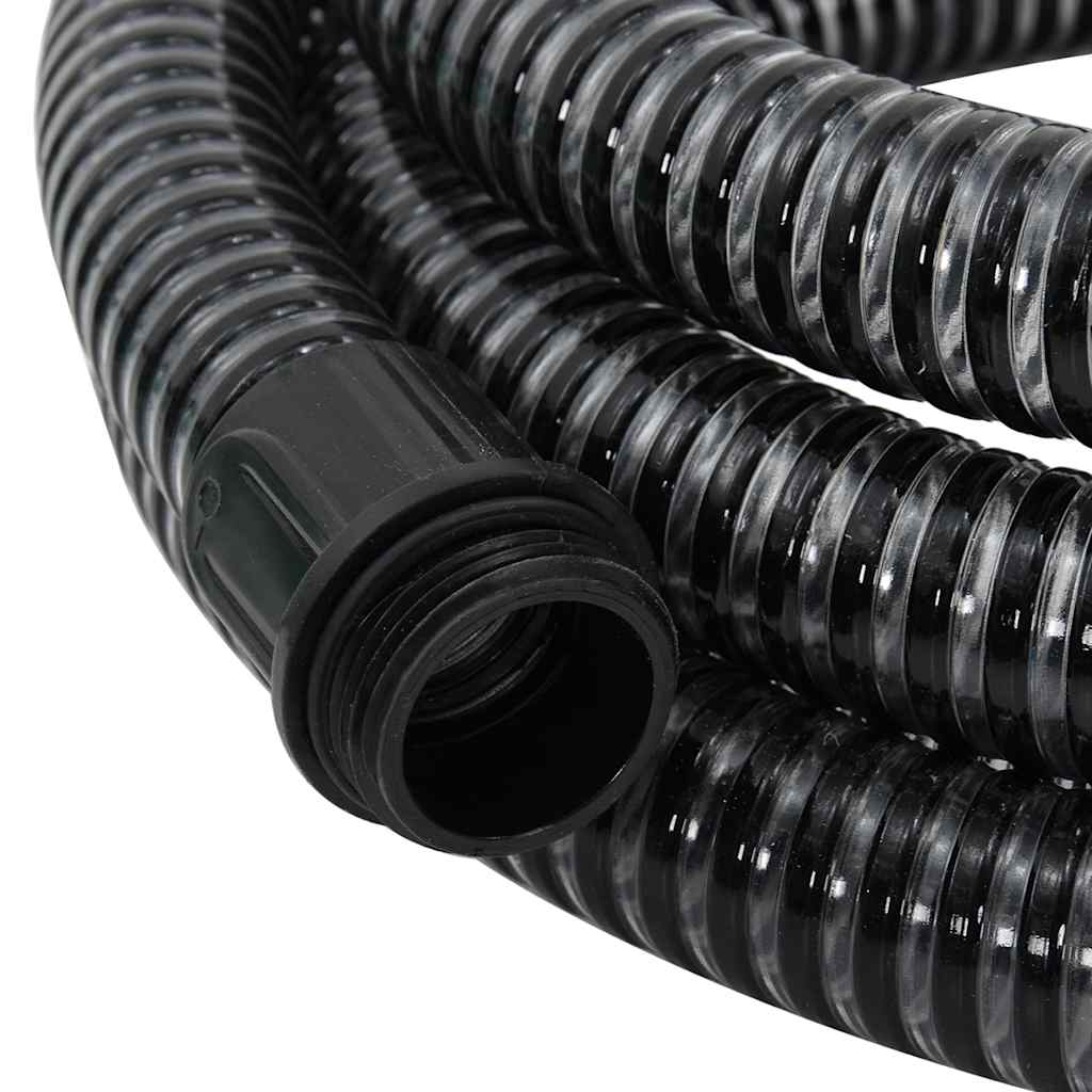 Usisno crijevo s mjedenim priključcima crno 1,1 " 7 m PVC