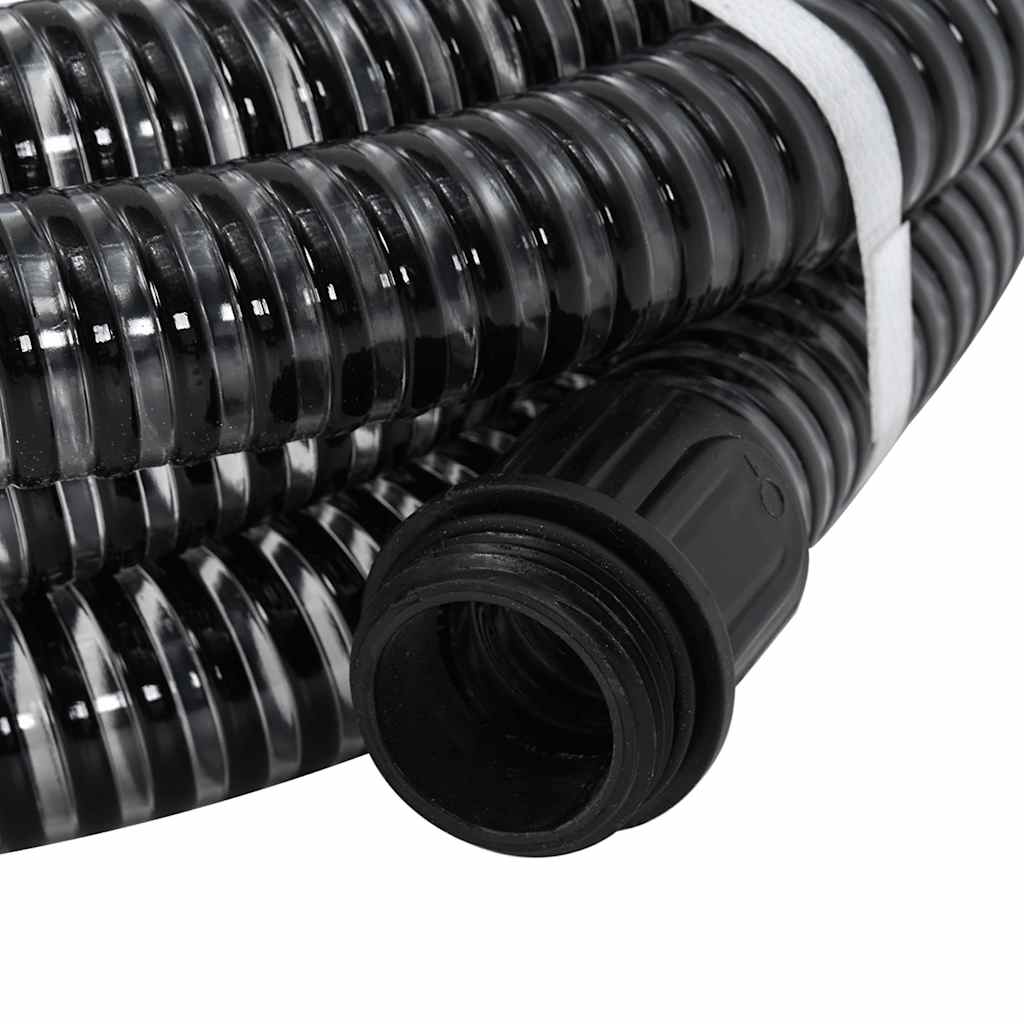 Usisno crijevo s mjedenim priključcima crno 1,1 " 20 m PVC
