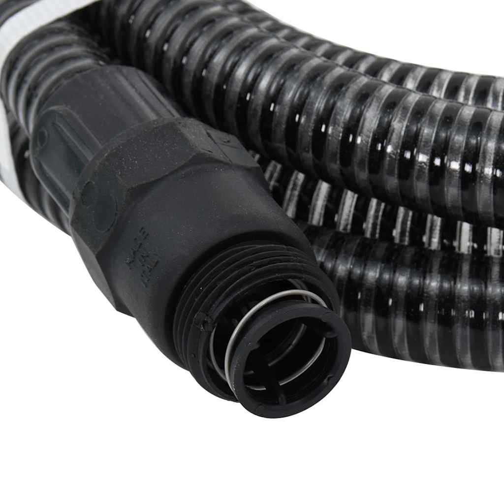 Usisno crijevo s PVC priključcima crno 1 " 4 m PVC