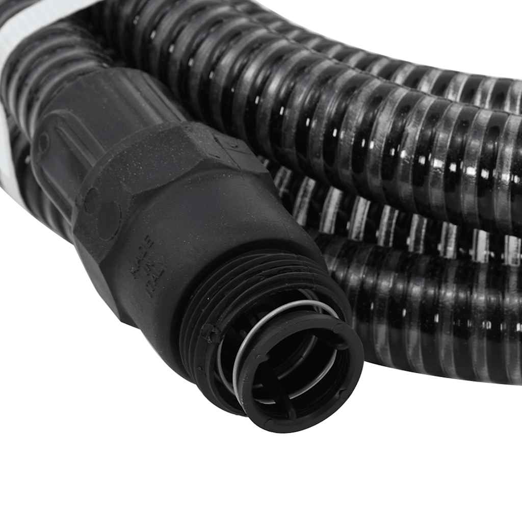 Usisno crijevo s PVC priključcima crno 1 " 7 m PVC