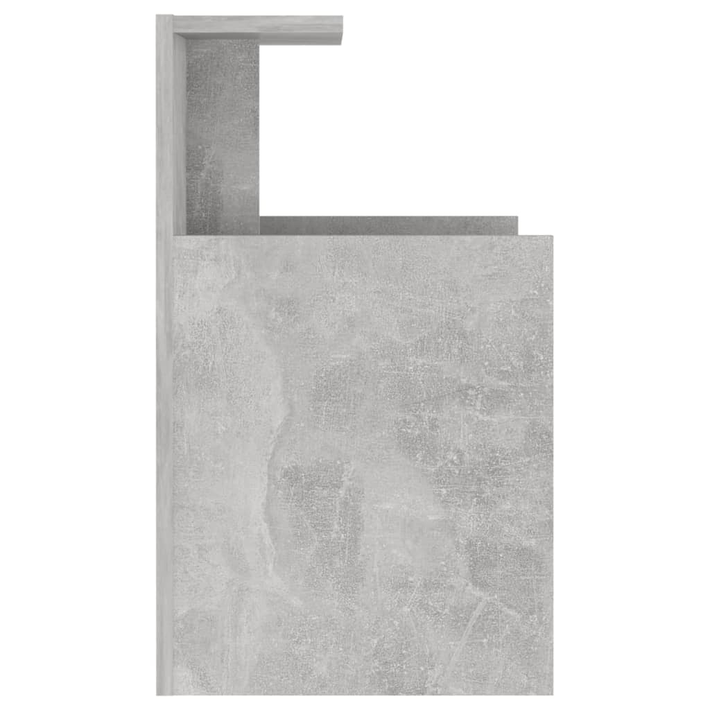 Noćni ormarići 2 kom boja betona 40x35x60 cm konstruirano drvo