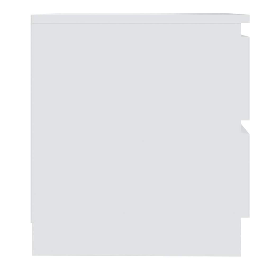 Noćni ormarići 2 kom bijeli 50 x 39 x 43,5 cm konstruirano drvo