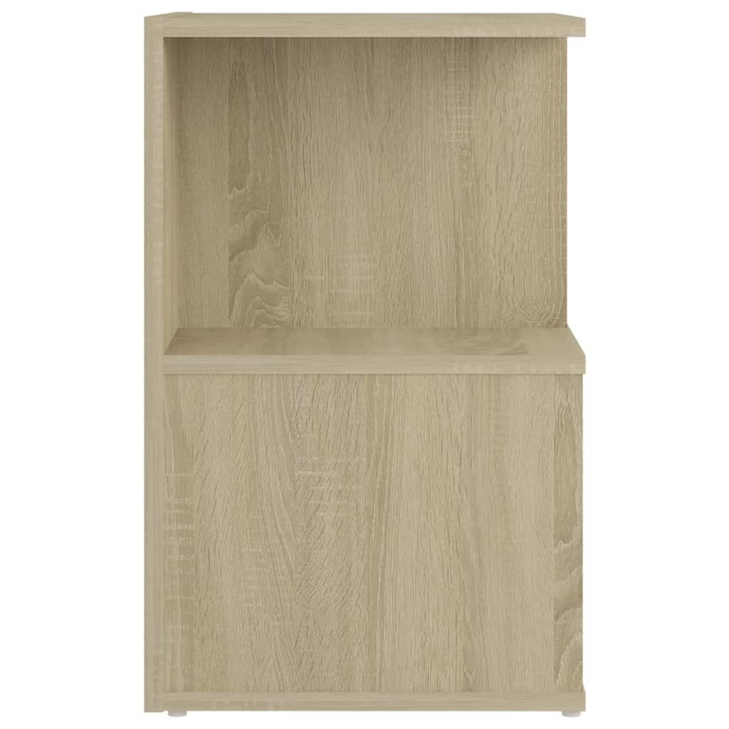 Noćni ormarići 2 kom boja hrasta 35x35x55 cm konstruirano drvo