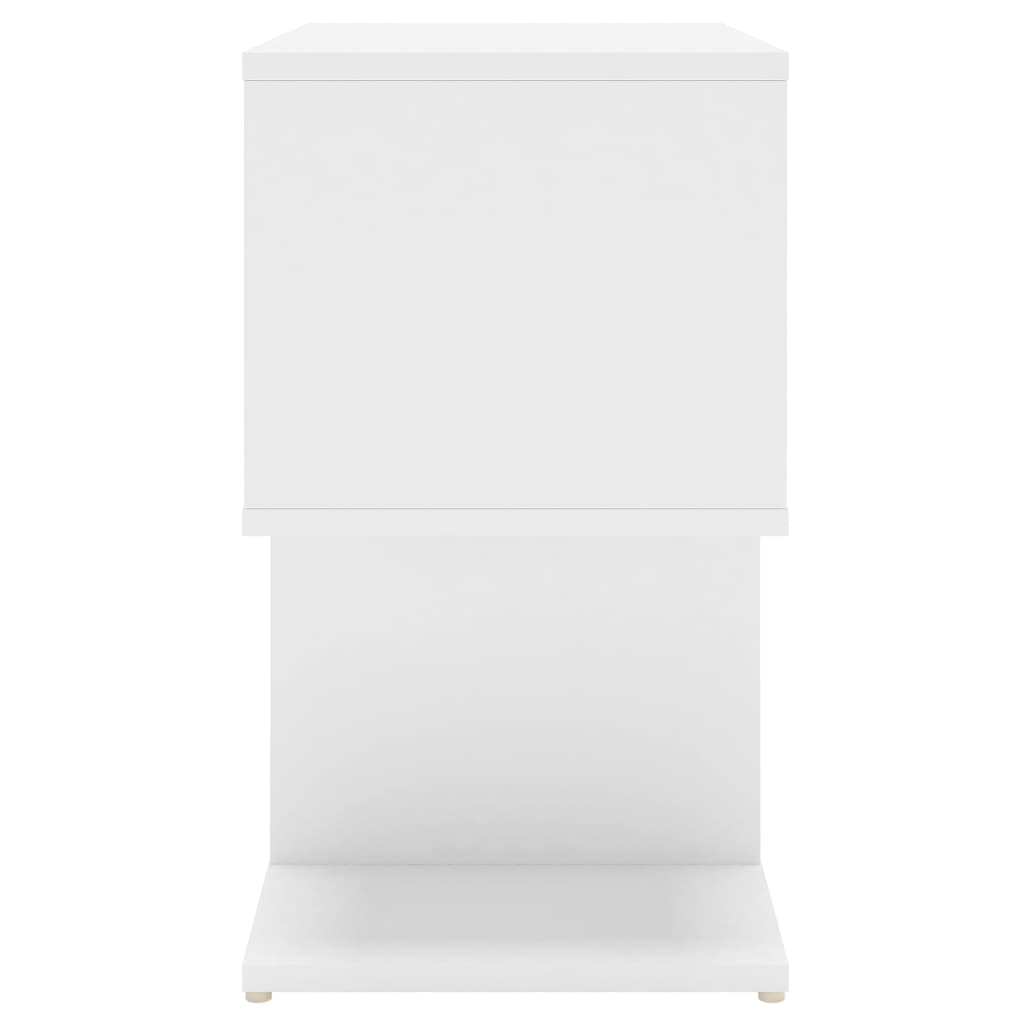 Noćni ormarići 2 kom bijeli 50 x 30 x 51,5 cm konstruirano drvo