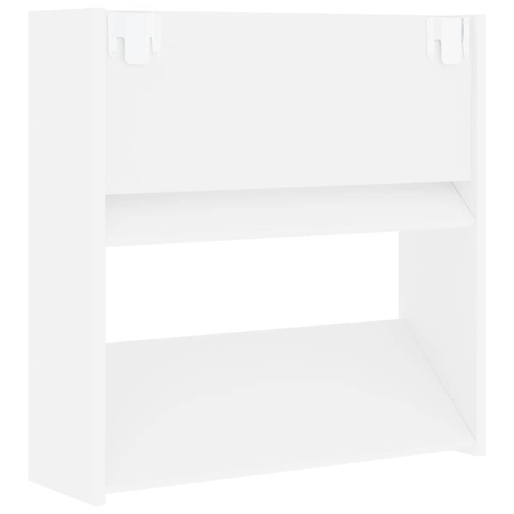 Zidni ormarići za cipele 4 kom bijeli 60 x 18 x 60 cm drveni