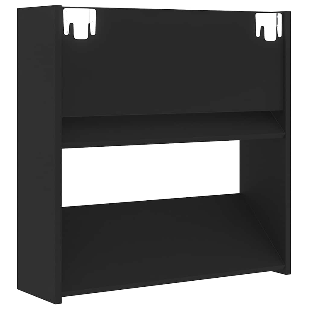 Zidni ormarići za cipele 4 kom crni 60 x 18 x 60 cm drveni