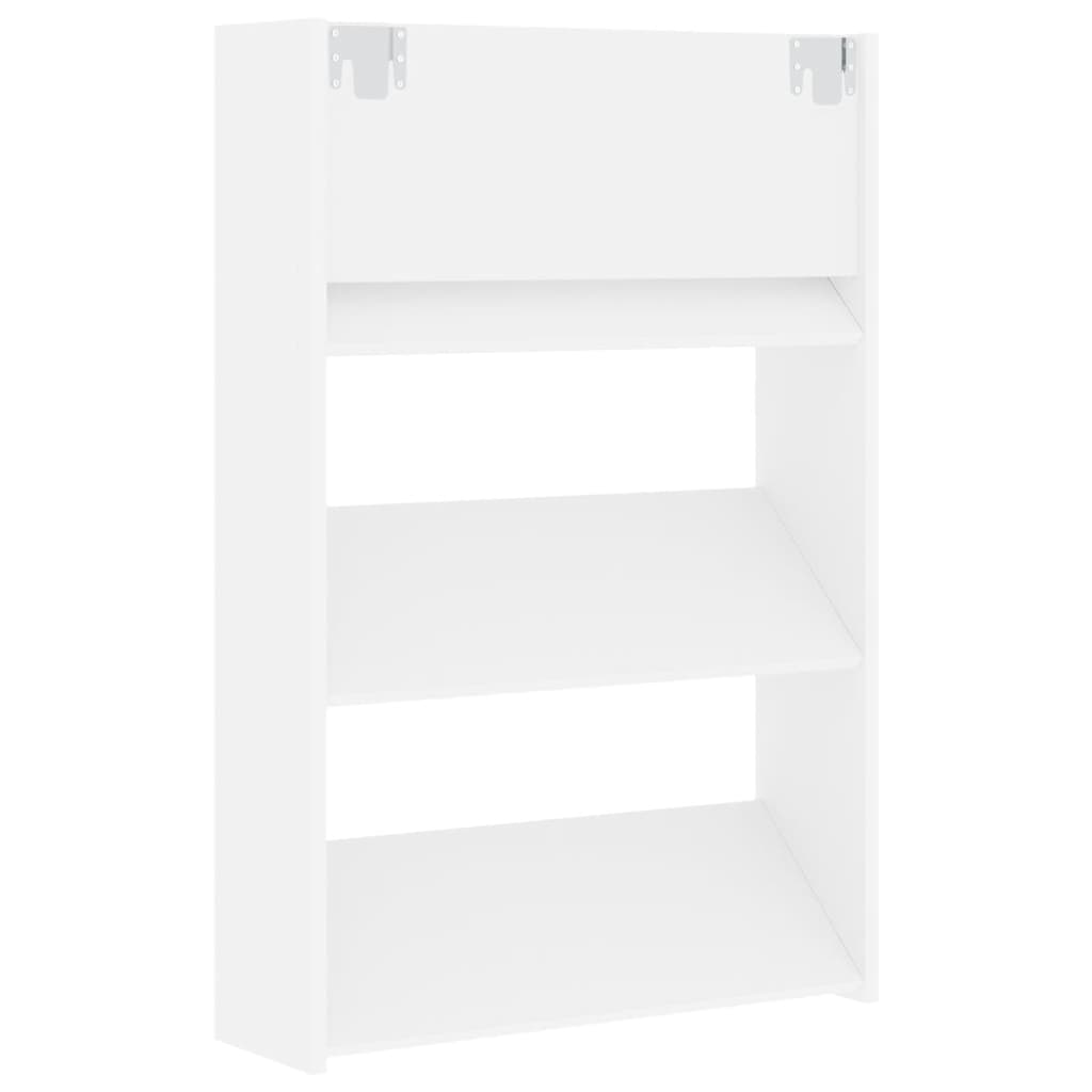 Zidni ormarići za cipele 2 kom bijeli 60 x 18 x 90 cm drveni