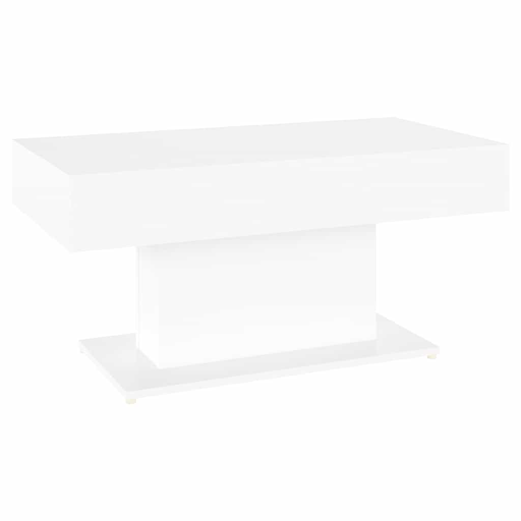 Stolić za kavu bijeli 96 x 50 x 45 cm od konstruiranog drva