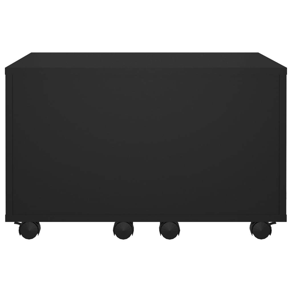 Stolić za kavu crni 60 x 60 x 38 cm od konstruiranog drva
