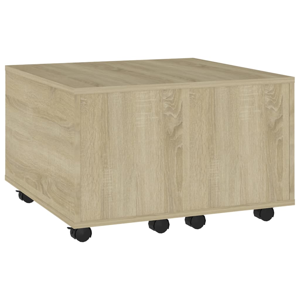 Stolić za kavu boja hrasta sonome 60x60x38 cm konstruirano drvo