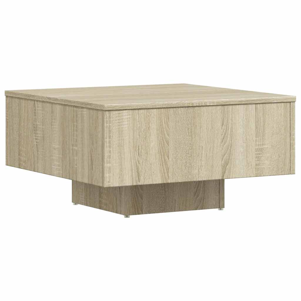 Stolić za kavu boja hrasta 60 x 60 x 31,5 cm konstruirano drvo