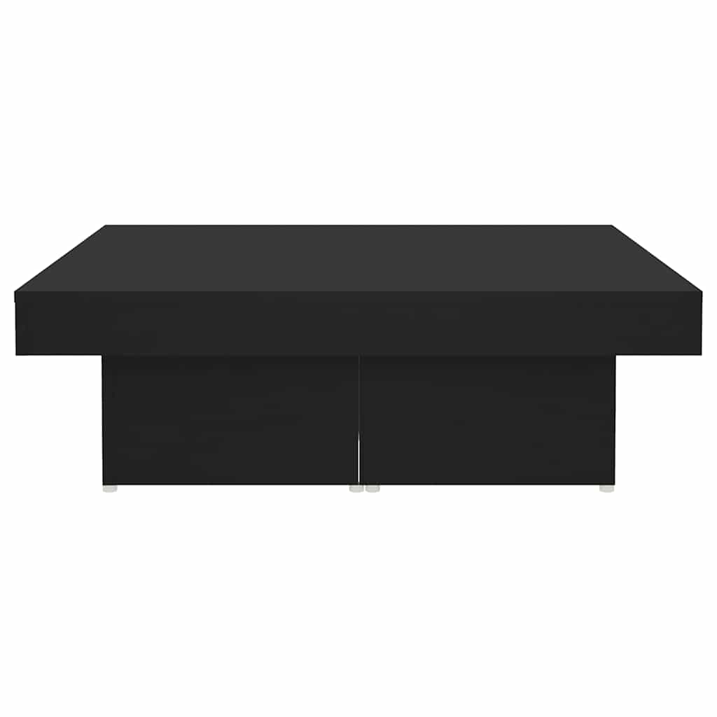 Stolić za kavu crni 90 x 90 x 28 cm od konstruiranog drva